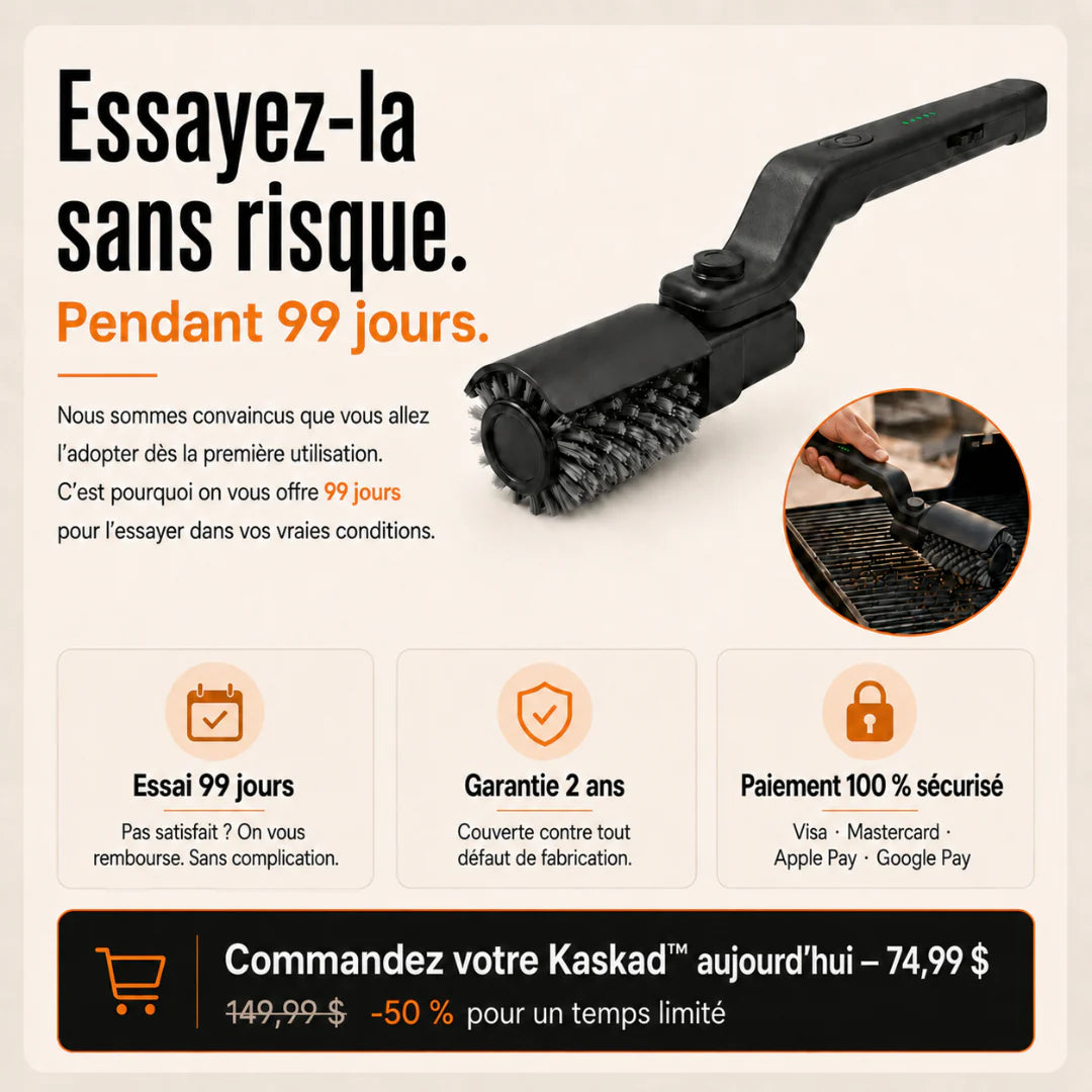 Kaskad™ Electric BBQ Brush – Quick and Effortless Cleaning