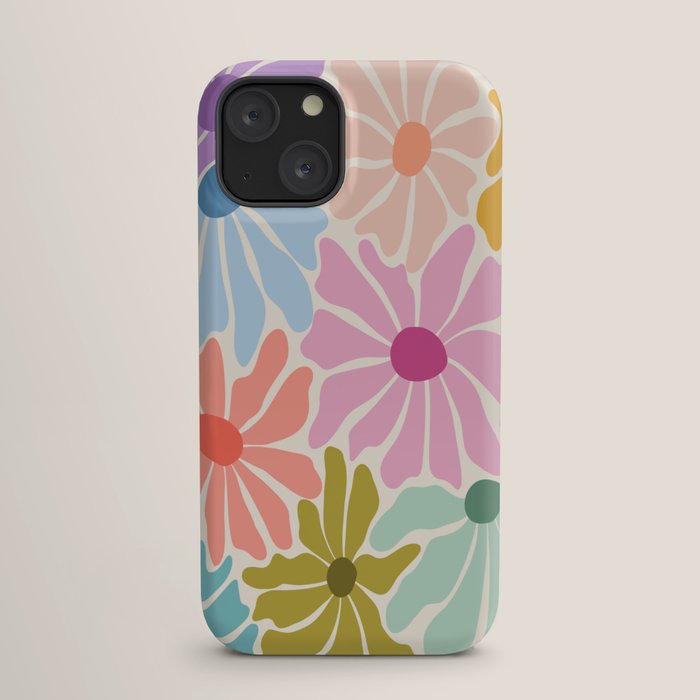 Colors of Joy - Groovy Flowers iPhone Case