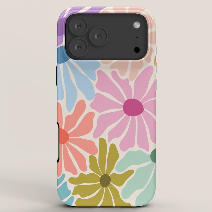 Colors of Joy - Groovy Flowers iPhone Case