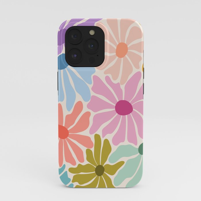 Colors of Joy - Groovy Flowers iPhone Case