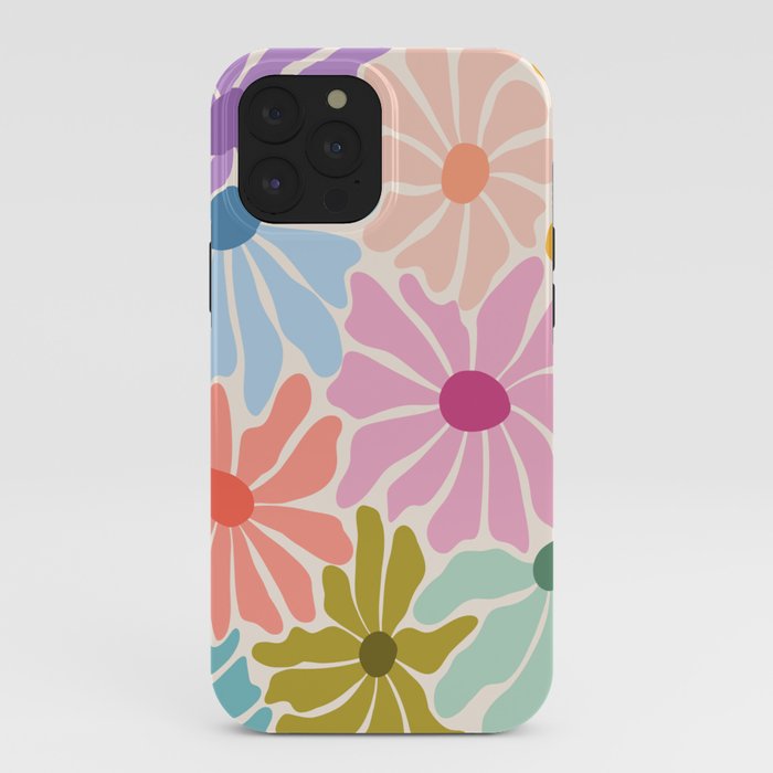 Colors of Joy - Groovy Flowers iPhone Case