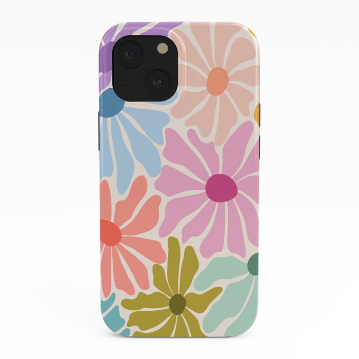Colors of Joy - Groovy Flowers iPhone Case