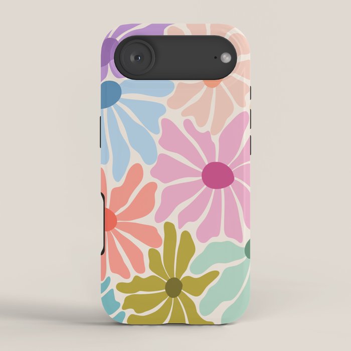 Colors of Joy - Groovy Flowers iPhone Case