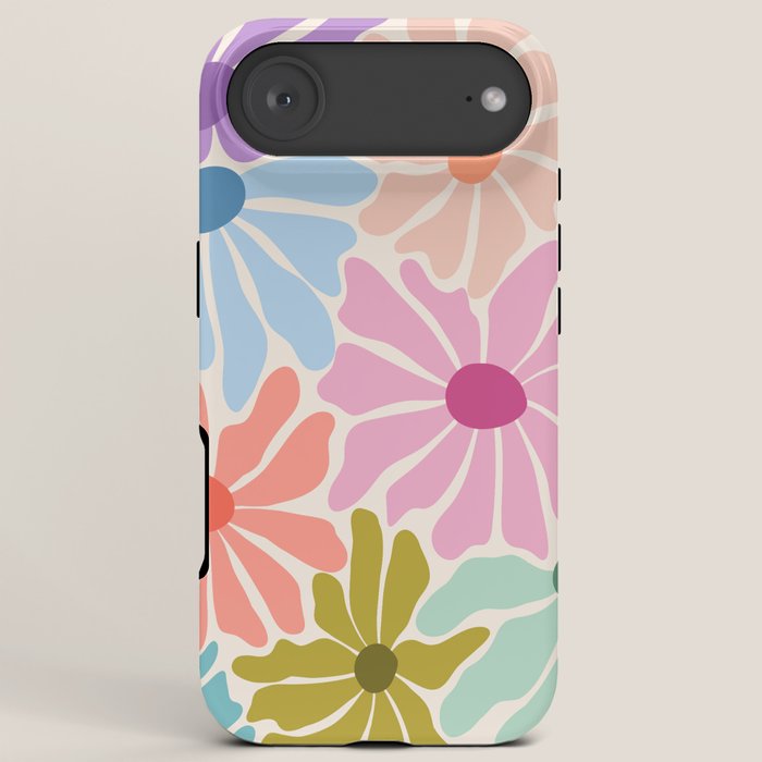 Colors of Joy - Groovy Flowers iPhone Case