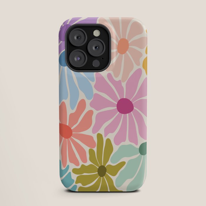 Colors of Joy - Groovy Flowers iPhone Case