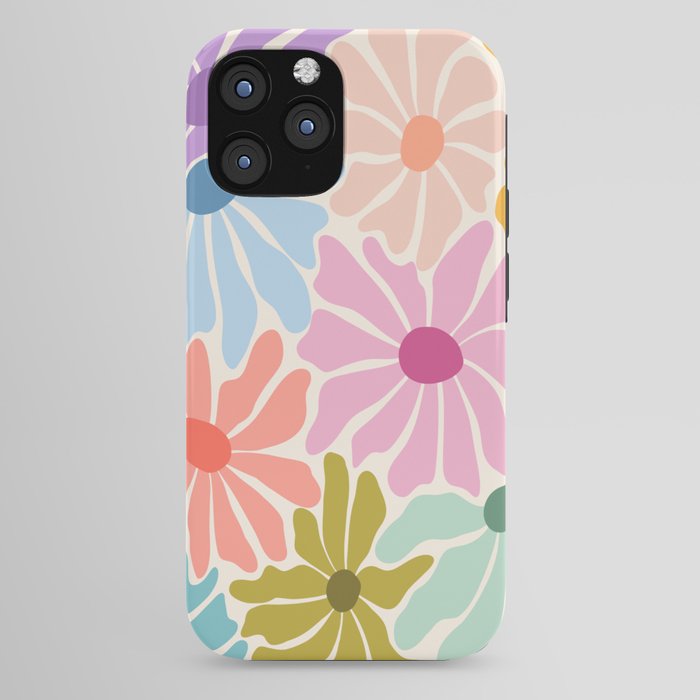 Colors of Joy - Groovy Flowers iPhone Case