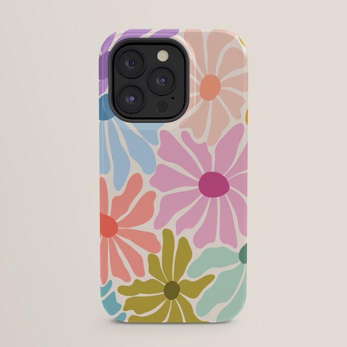 Colors of Joy - Groovy Flowers iPhone Case