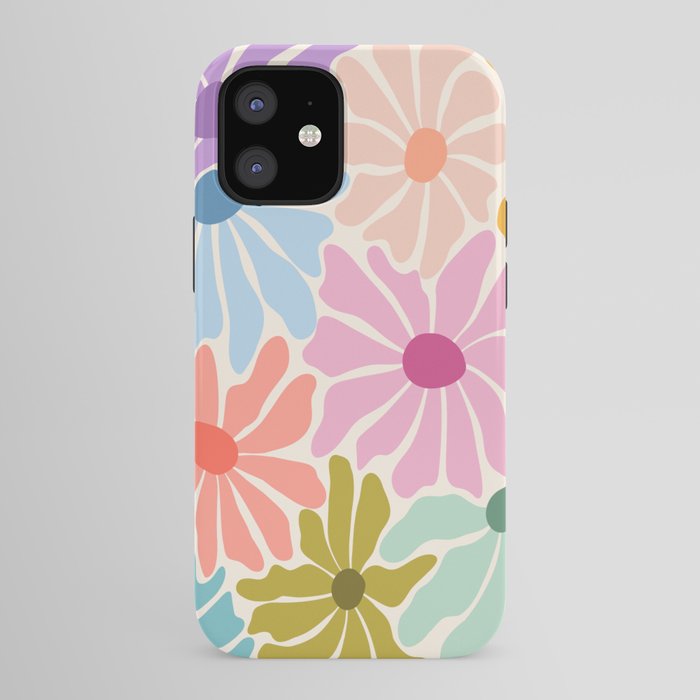 Colors of Joy - Groovy Flowers iPhone Case