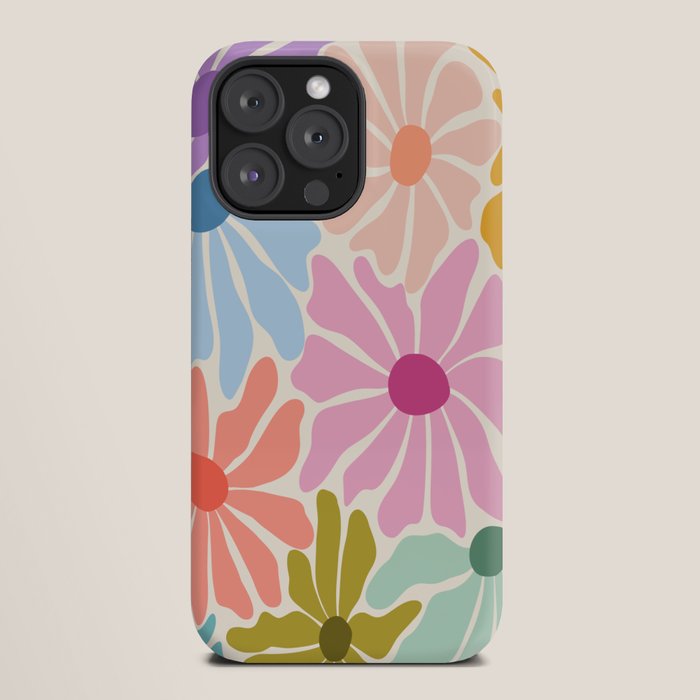 Colors of Joy - Groovy Flowers iPhone Case