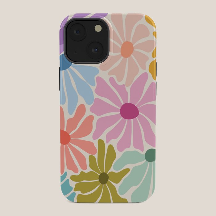 Colors of Joy - Groovy Flowers iPhone Case