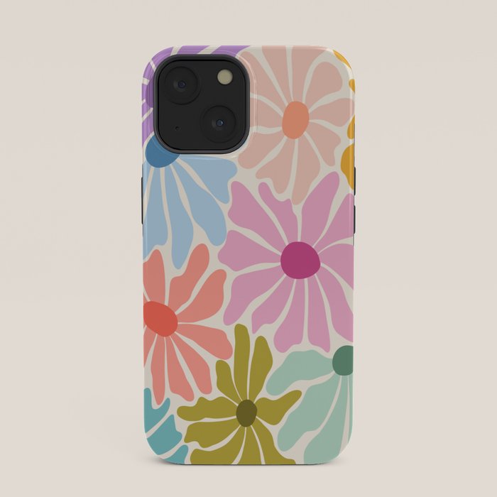 Colors of Joy - Groovy Flowers iPhone Case