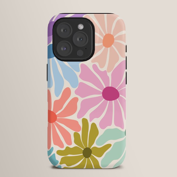 Colors of Joy - Groovy Flowers iPhone Case