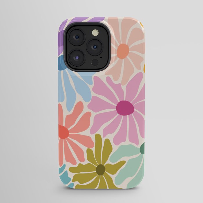 Colors of Joy - Groovy Flowers iPhone Case