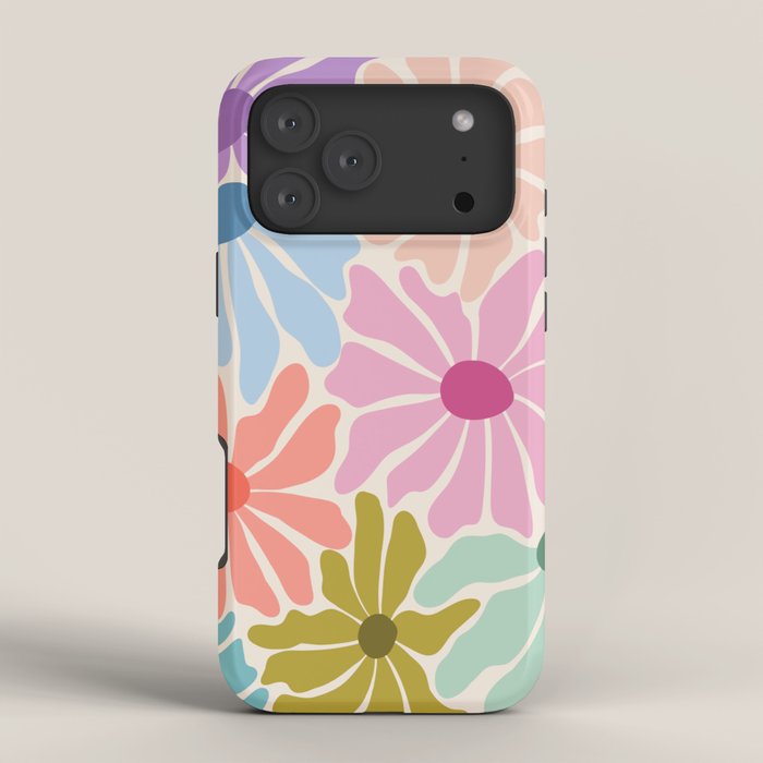Colors of Joy - Groovy Flowers iPhone Case