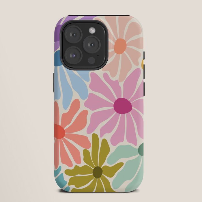 Colors of Joy - Groovy Flowers iPhone Case