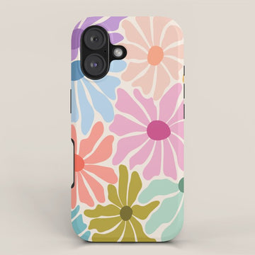 Colors of Joy - Groovy Flowers iPhone Case