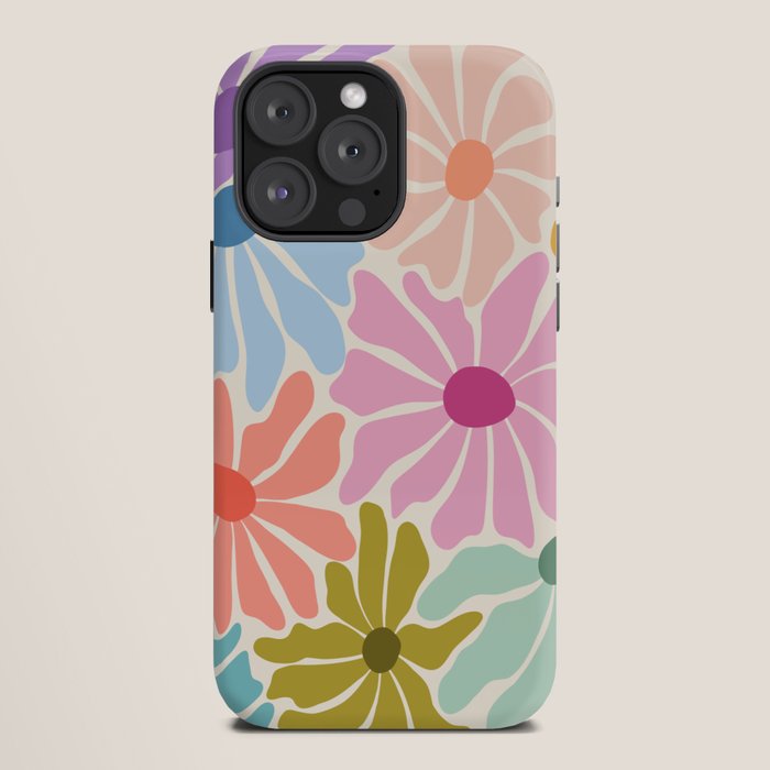 Colors of Joy - Groovy Flowers iPhone Case