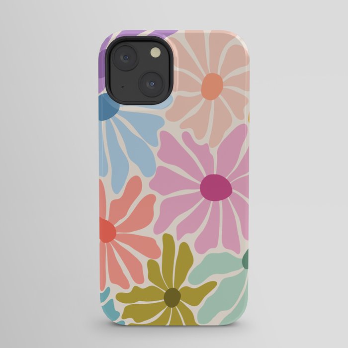 Colors of Joy - Groovy Flowers iPhone Case