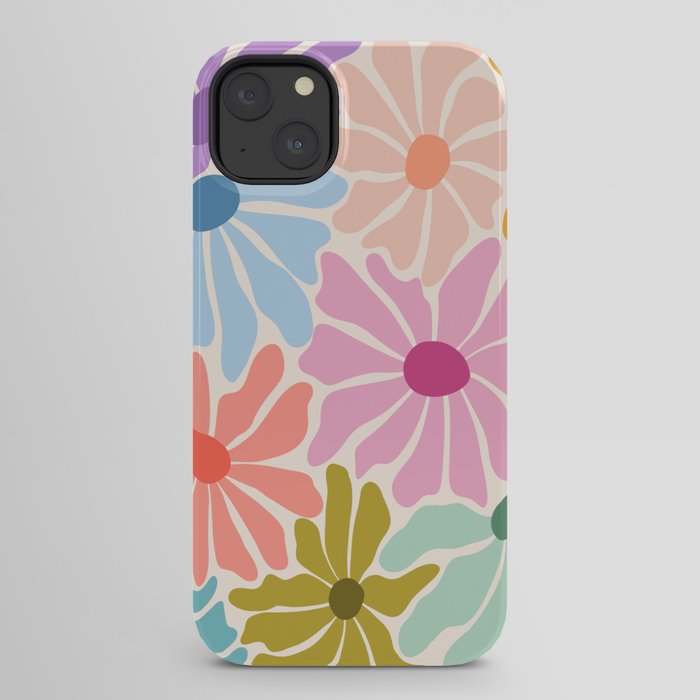 Colors of Joy - Groovy Flowers iPhone Case