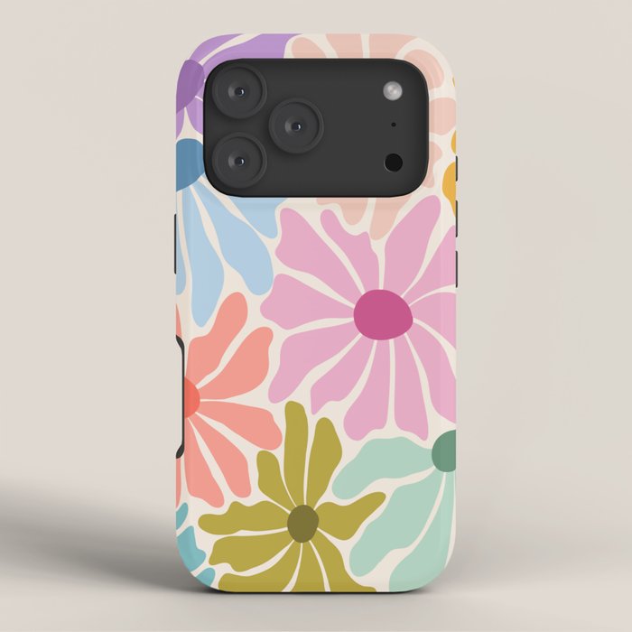 Colors of Joy - Groovy Flowers iPhone Case