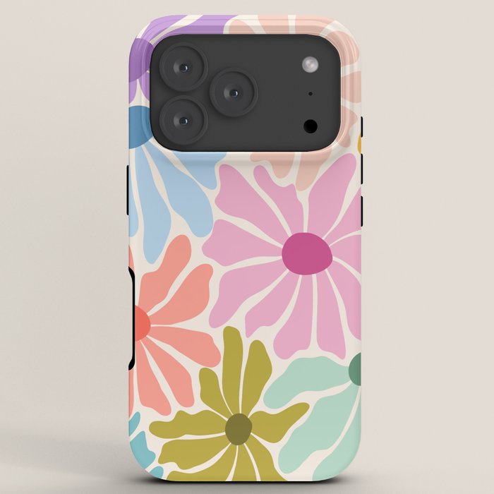 Colors of Joy - Groovy Flowers iPhone Case