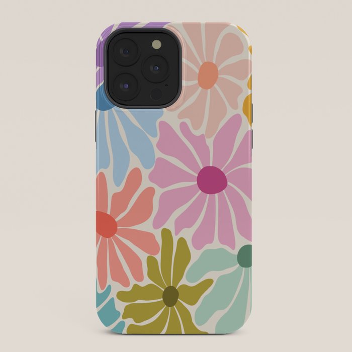 Colors of Joy - Groovy Flowers iPhone Case