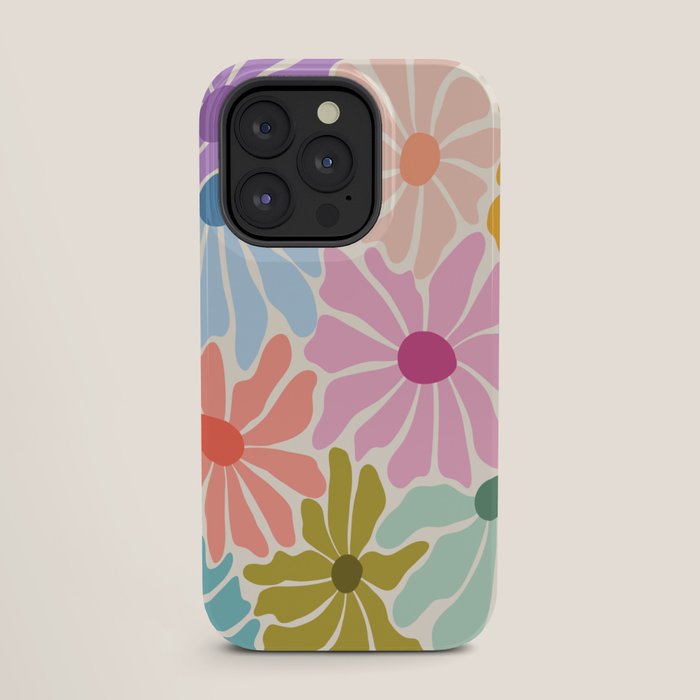 Colors of Joy - Groovy Flowers iPhone Case