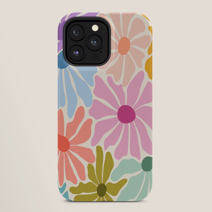 Colors of Joy - Groovy Flowers iPhone Case