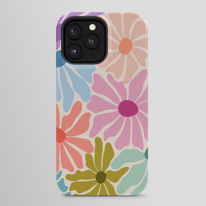 Colors of Joy - Groovy Flowers iPhone Case