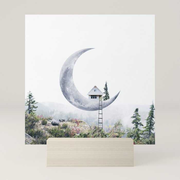 Moon House Mini Art Print
