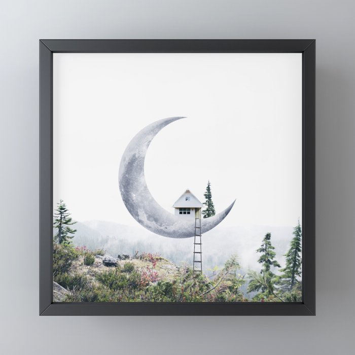 Moon House Mini Art Print