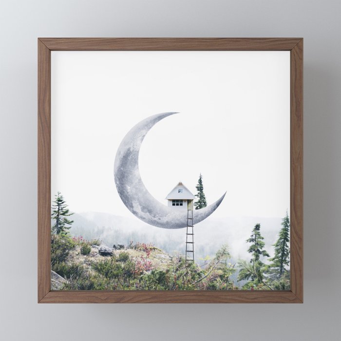 Moon House Mini Art Print