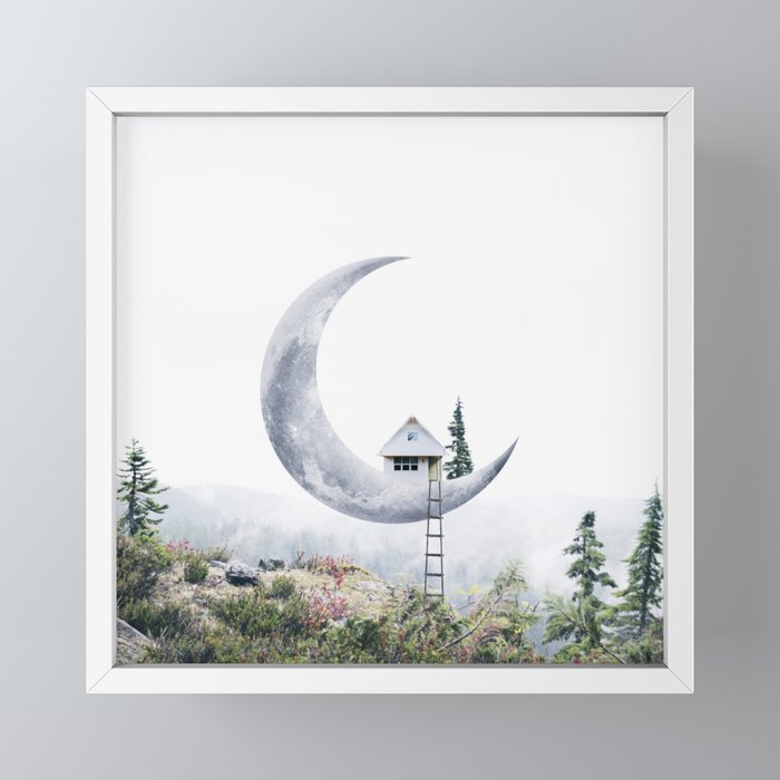 Moon House Mini Art Print
