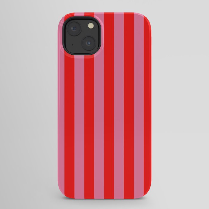 bougie pink red stripe iPhone Case