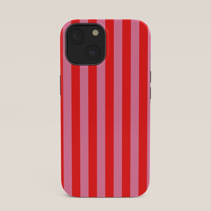 bougie pink red stripe iPhone Case