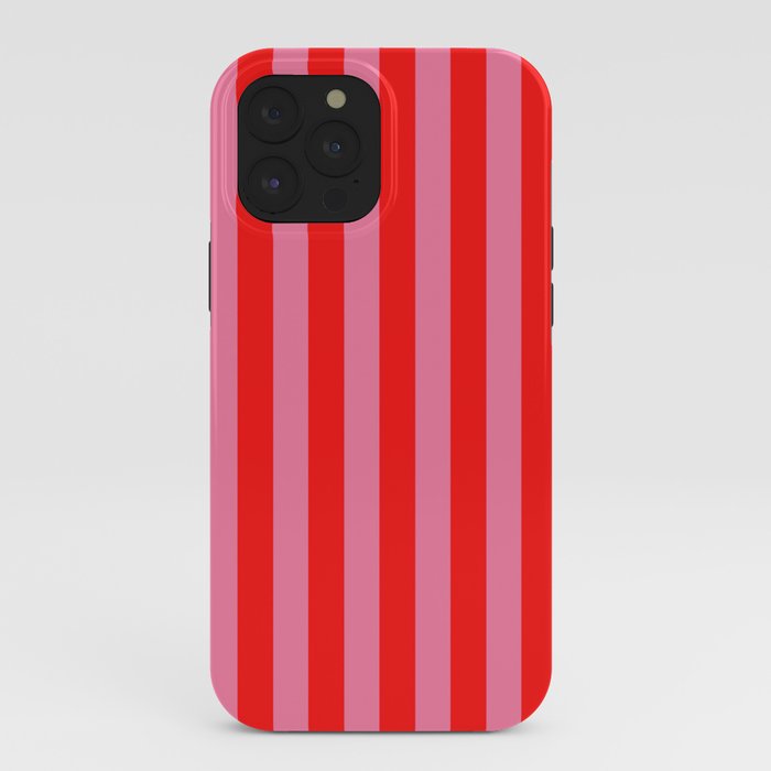bougie pink red stripe iPhone Case