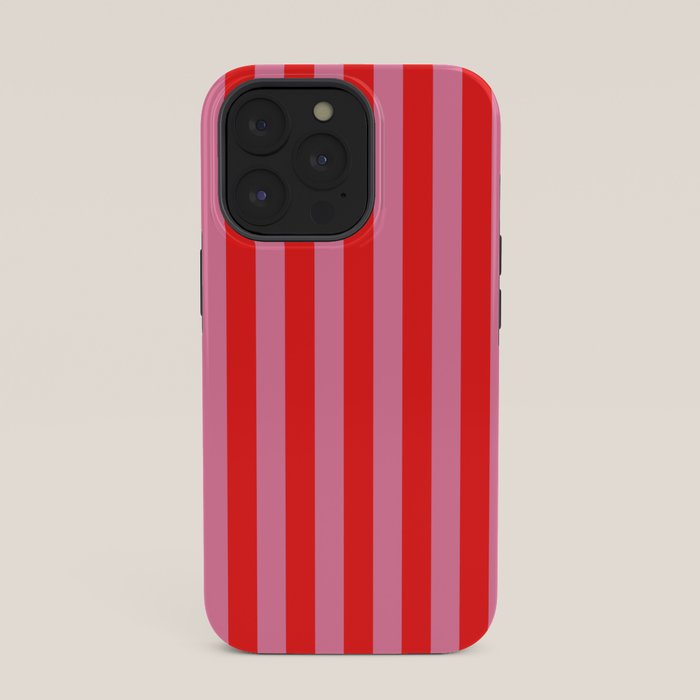 bougie pink red stripe iPhone Case