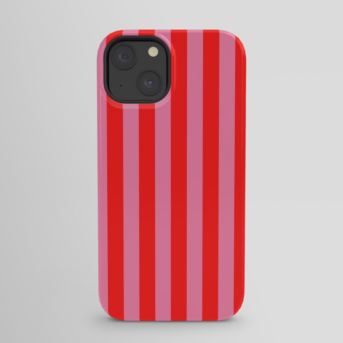bougie pink red stripe iPhone Case