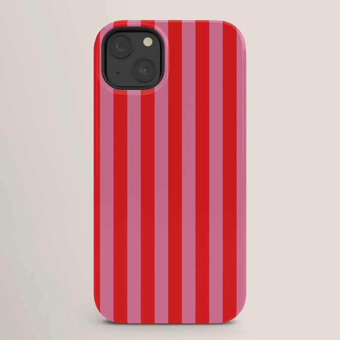 bougie pink red stripe iPhone Case