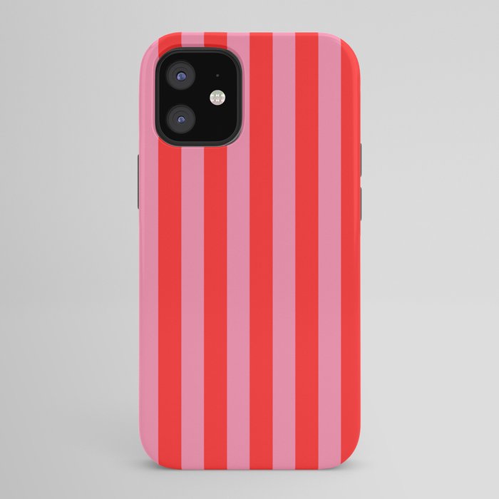 bougie pink red stripe iPhone Case