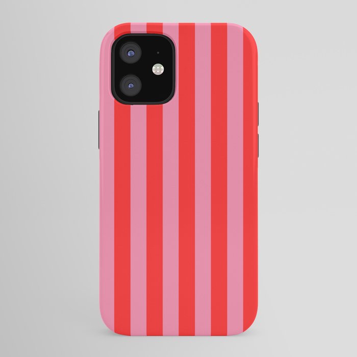 bougie pink red stripe iPhone Case