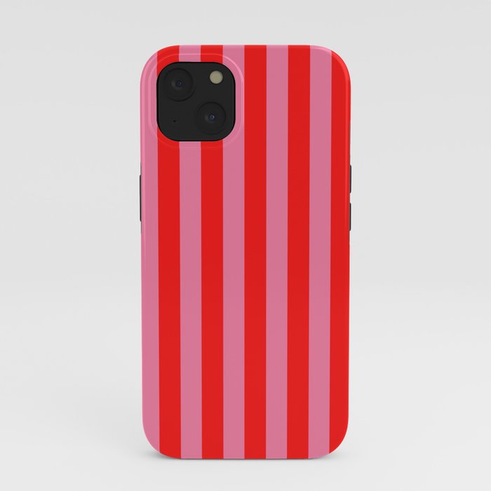 bougie pink red stripe iPhone Case