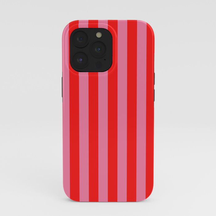 bougie pink red stripe iPhone Case