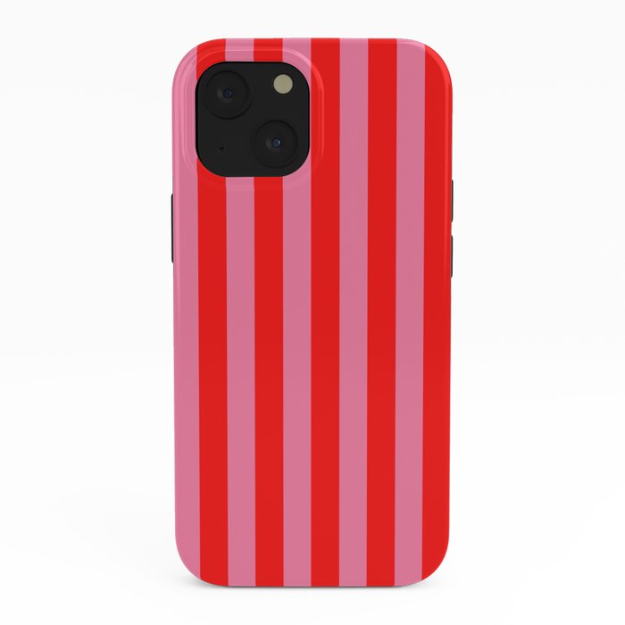 bougie pink red stripe iPhone Case