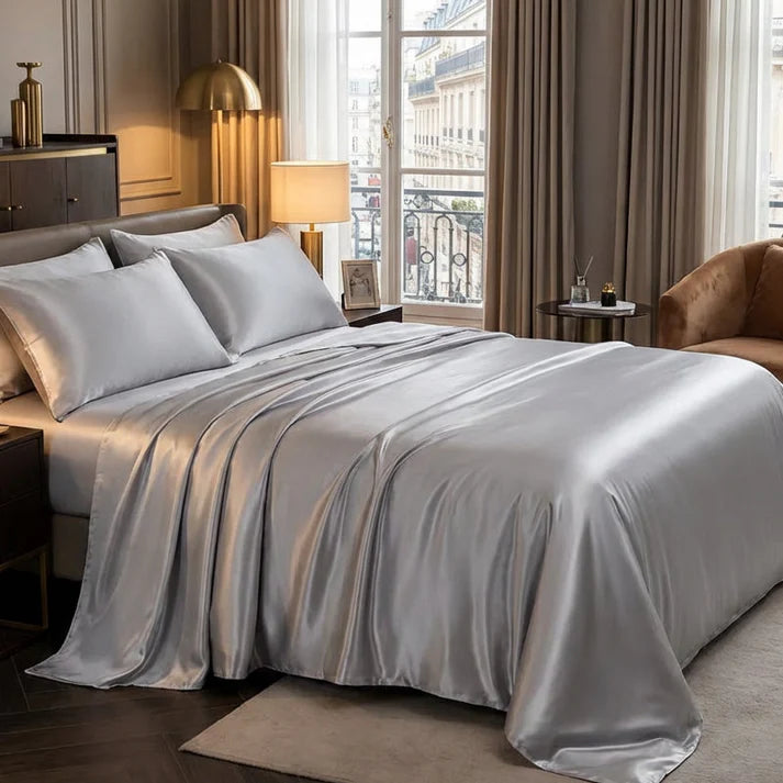 📢📢50% OFF !!! ⏰Solid Color Satin Flat Sheet