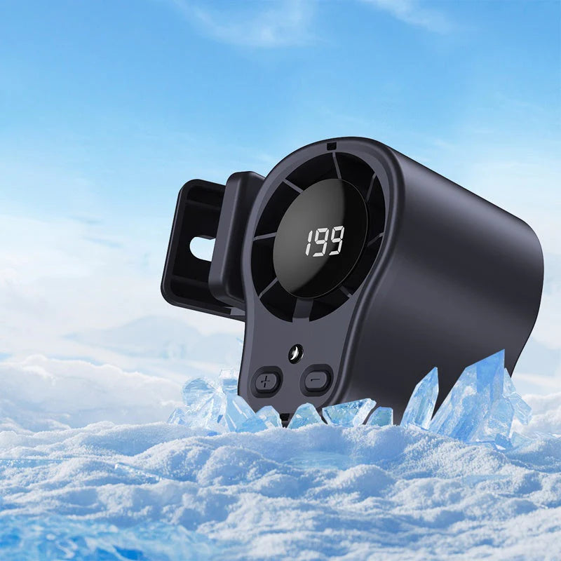 🚗 50% OFF NOW! ❄️ Hands-free Fan with LED Display – Powerful Cooling & Stable Attachment – Portable Essential 🔋