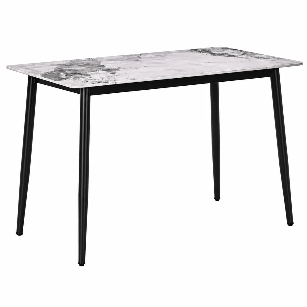 At Performance See all products Kitchen / Dining Room Table Set with 4 Chairs, Gray Sintered Stone Top and Velvet, 120x70 cm
