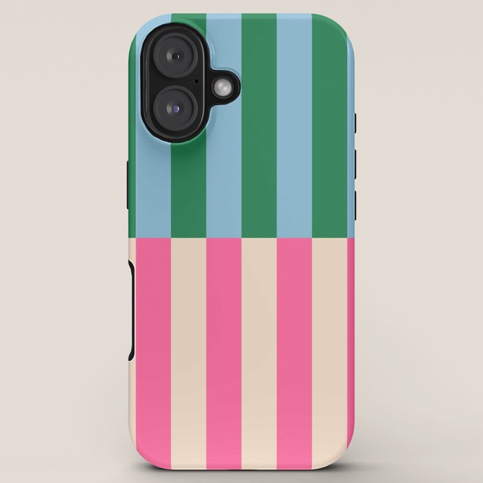 Modern Minimalist Abstract Stripes iPhone Case