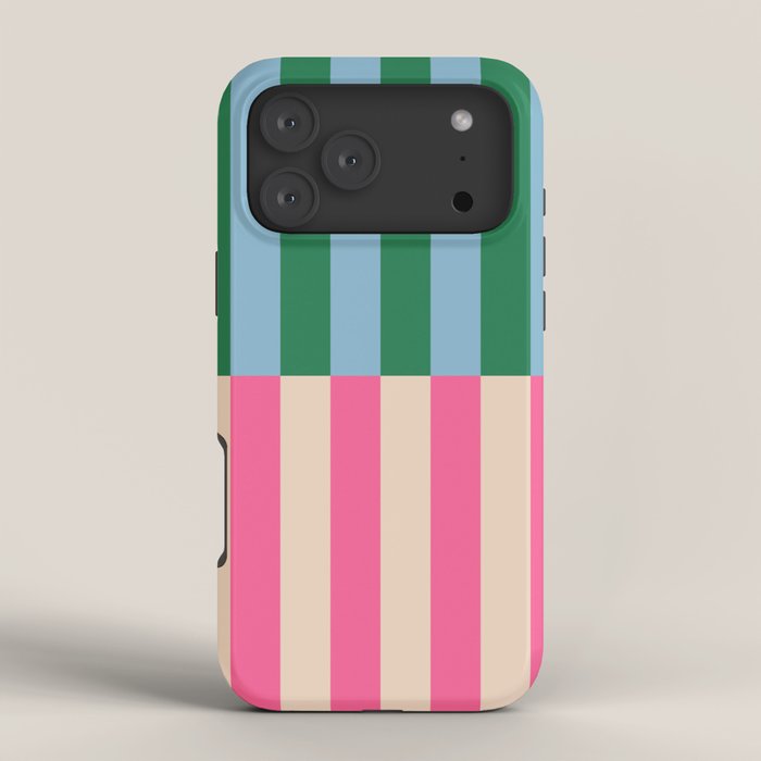 Modern Minimalist Abstract Stripes iPhone Case