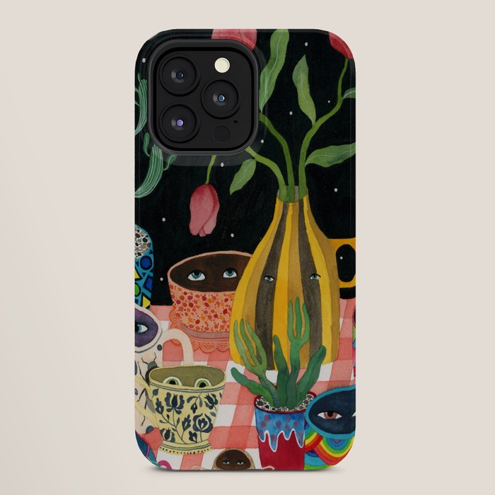 Suspicious mugs 2 iPhone Case